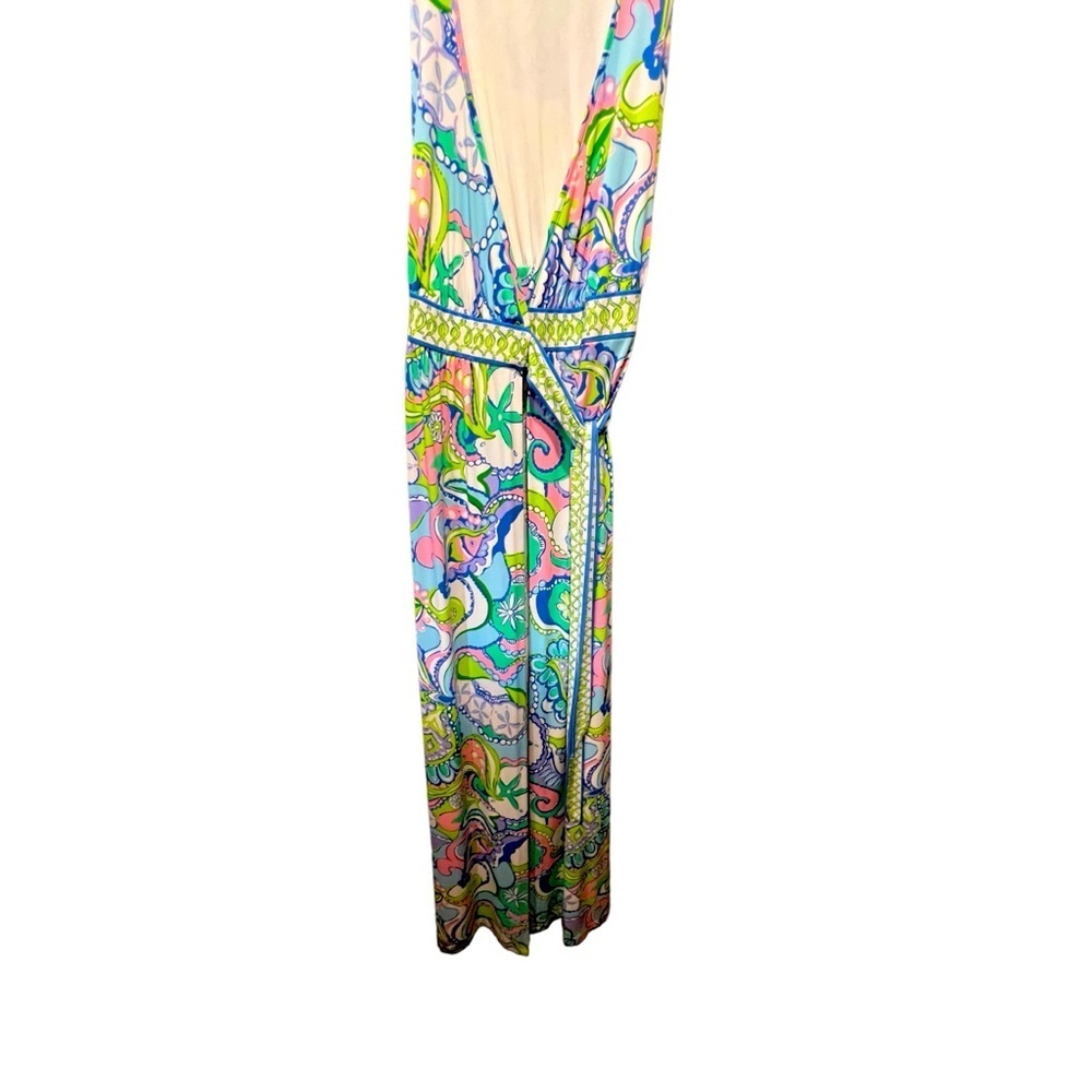 Lilly Pulitzer BELLINA Conch Republic SEASHELL Maxi Dress  SizeXS - Picture 5 of 14